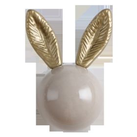 Cute Rabbit Handle Children's Room Closet Door Cupboard Drawer Modern Minimalist Ceramic Handle (Option: Royal Gray)