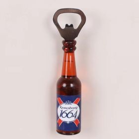 1pc Magnetic Beer Bottle Opener - Perfect Housewarming, Birthday, and Men's Gift - Easy to Use and Stylish (Color: 1664)