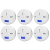 1-6Pcs CO Sensor Carbon Monoxide Detector Sound Independent CO Poisoning Warning Alarm Detectors Meter Kitchen Fireplace Indoor