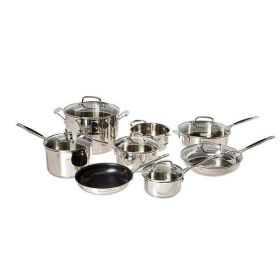 Chef's Classic Stainless Steel 11 Piece Cookware Set (77-11G) (pieces: 14)