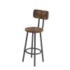 Bar table, equipped with 2 bar stools , with backrest and partition